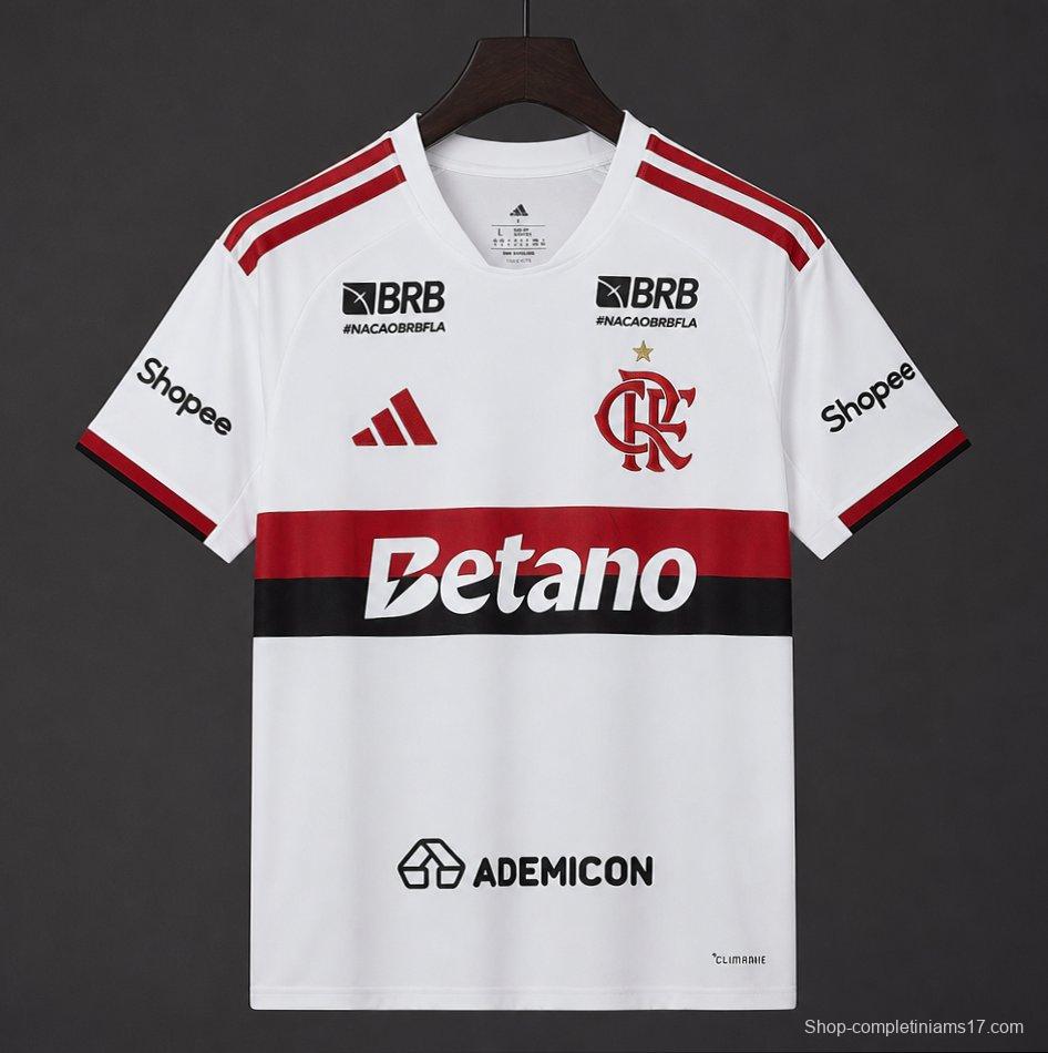 26/27 Flamengo Away Jersey With Full Sponsor