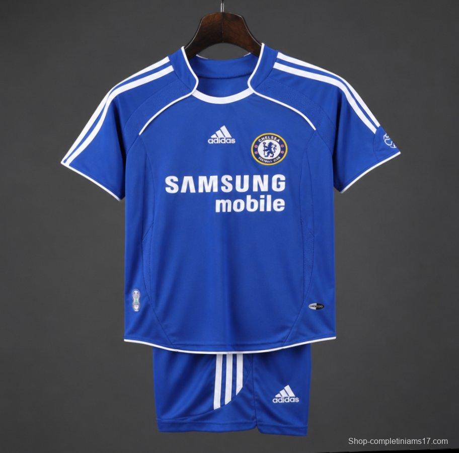 Retro 2006/07 Kids Chelsea Royal Blue Home Jersey
