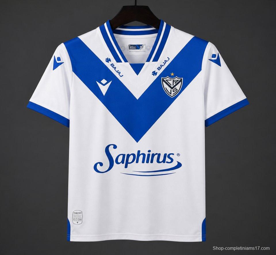 Player Version 26/27 Vélez Sársfield White & Blue V-Panel Home Jersey