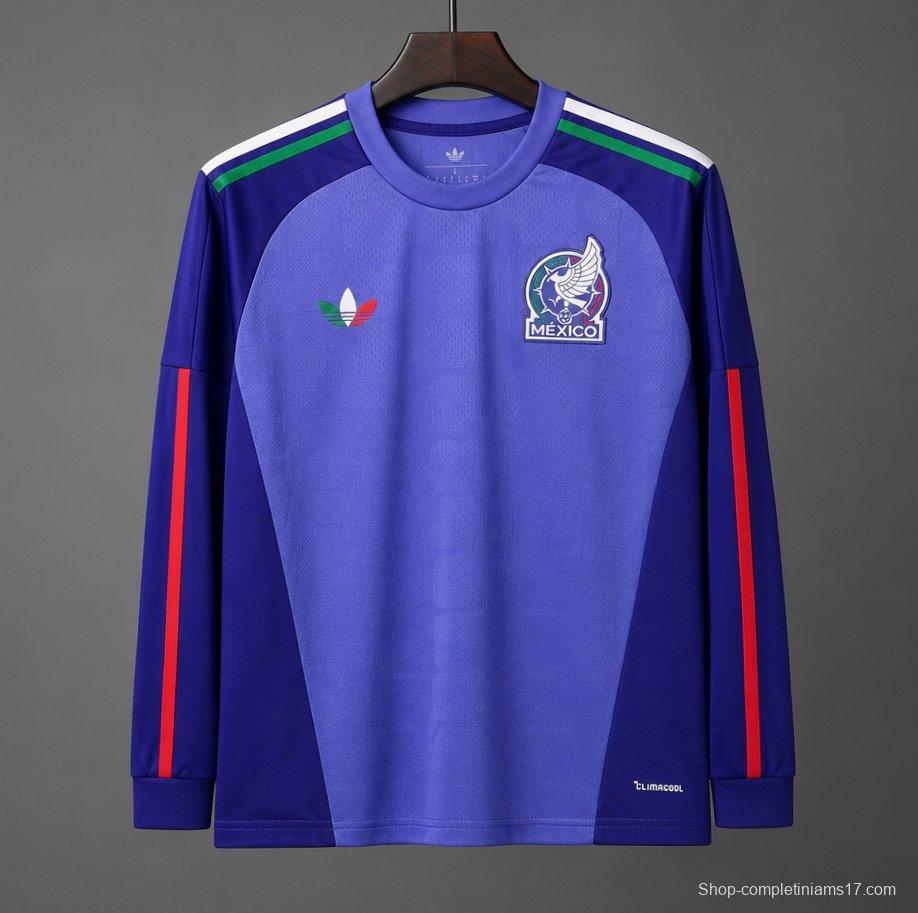 2026 Meixco Away Goalkeeper Purple Long Sleeve Jersey