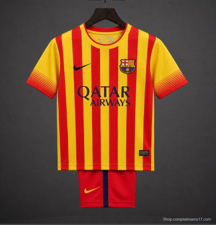 Retro Kids 13/14 FC Barcelona Away Jersey