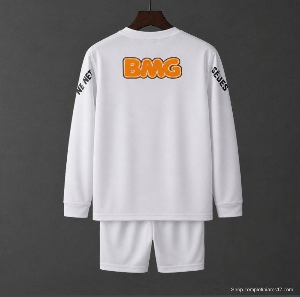 Retro Kids 12/13 Santos Home Long Sleeve Jersey