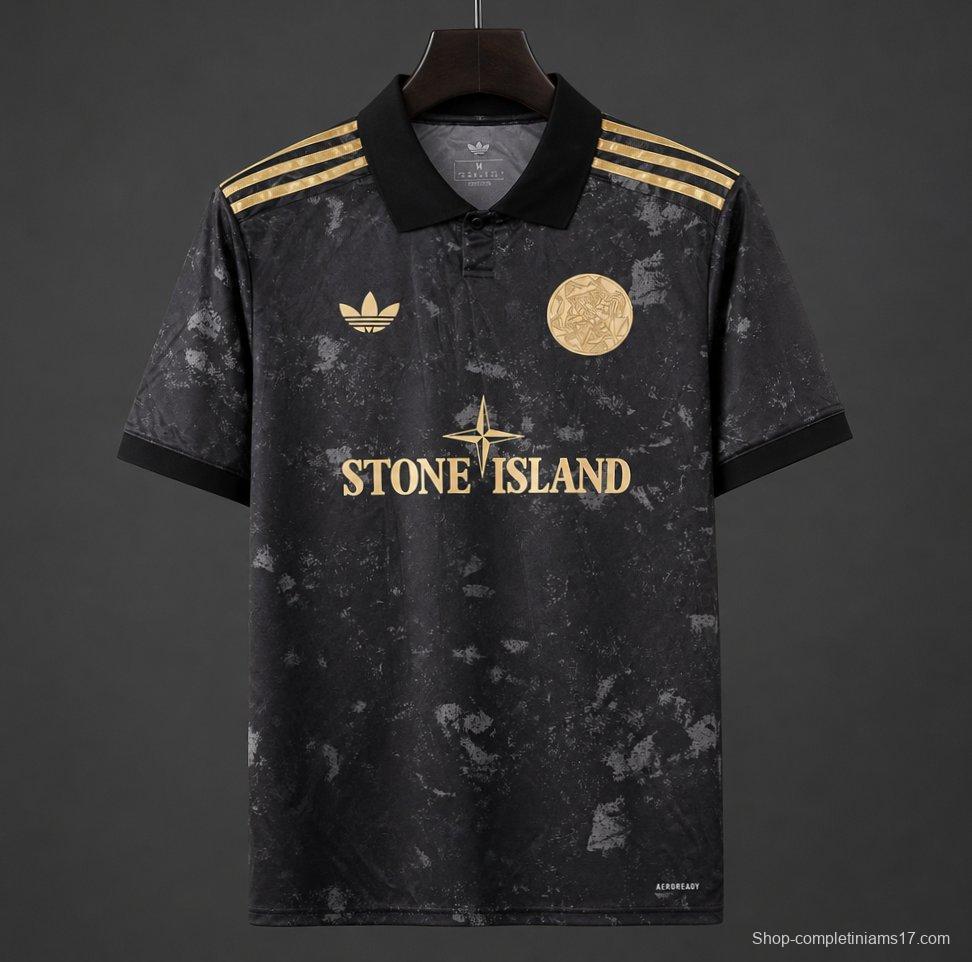 26/27  Ajax x Stone Island Concept Black Jersey