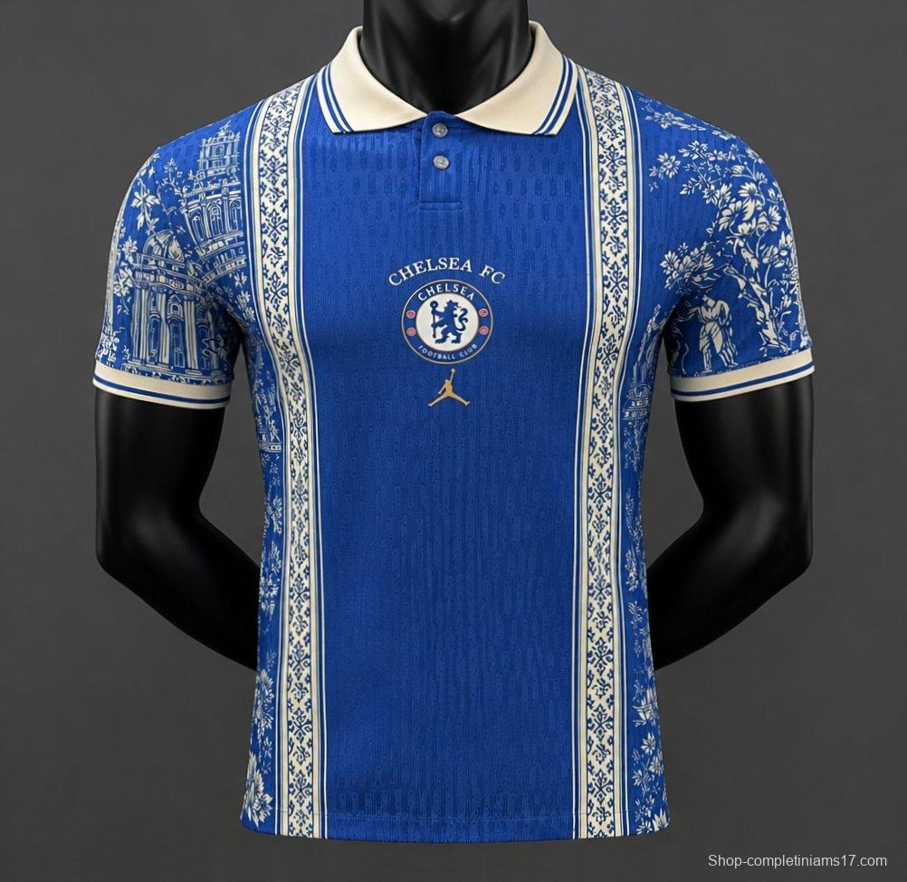 Player Version 26/27 Chelsea x Jordan x Dior Parisian Heritage Concept POLO Jersey