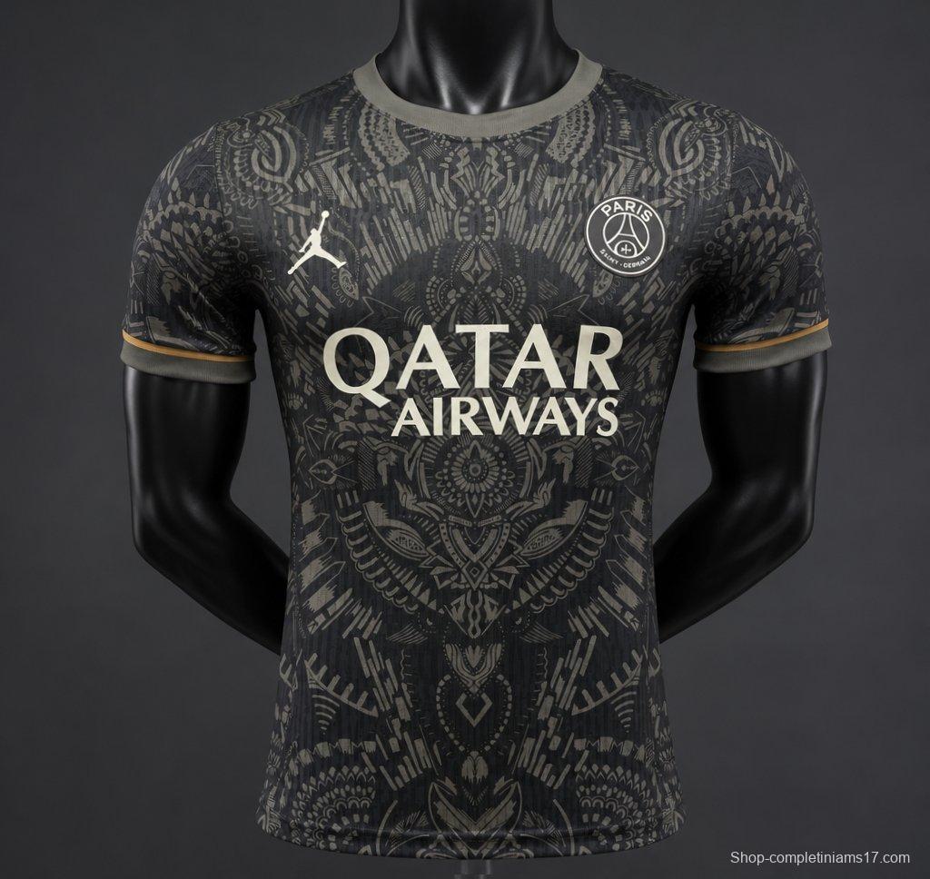 Player Version 26/27 Paris Saint-Germain Black with Tribal Pattern Special Edition Jersey