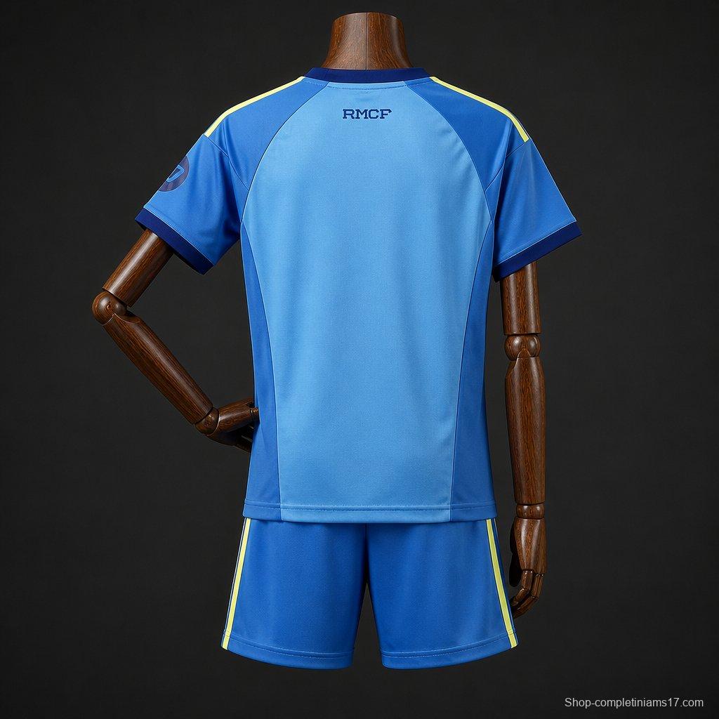 26/27 Kids Real Madrid Goalkeeper Away  Blue Jersey