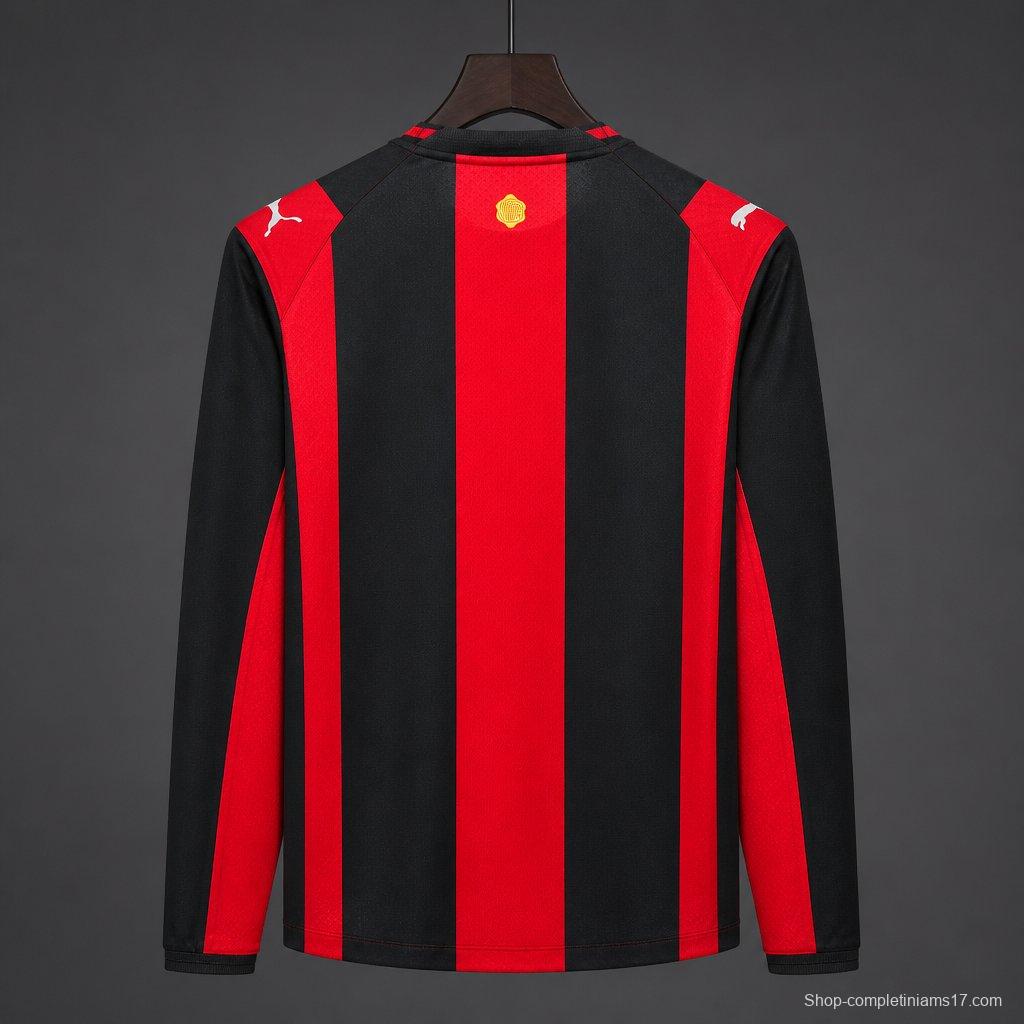 26/27 AC Milan Home Long Sleeve  Jersey