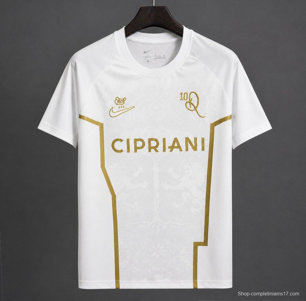 26/27 Ronaldinho 10 Ravenna FC White/Golden Special Edition Jersey