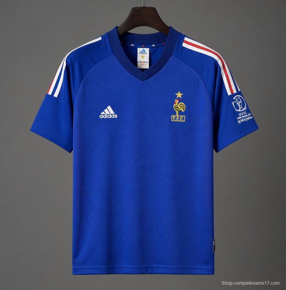 Retro 2002 France Home Jersey