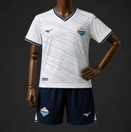 26/27 Kids SS Lazio Away White Jersey