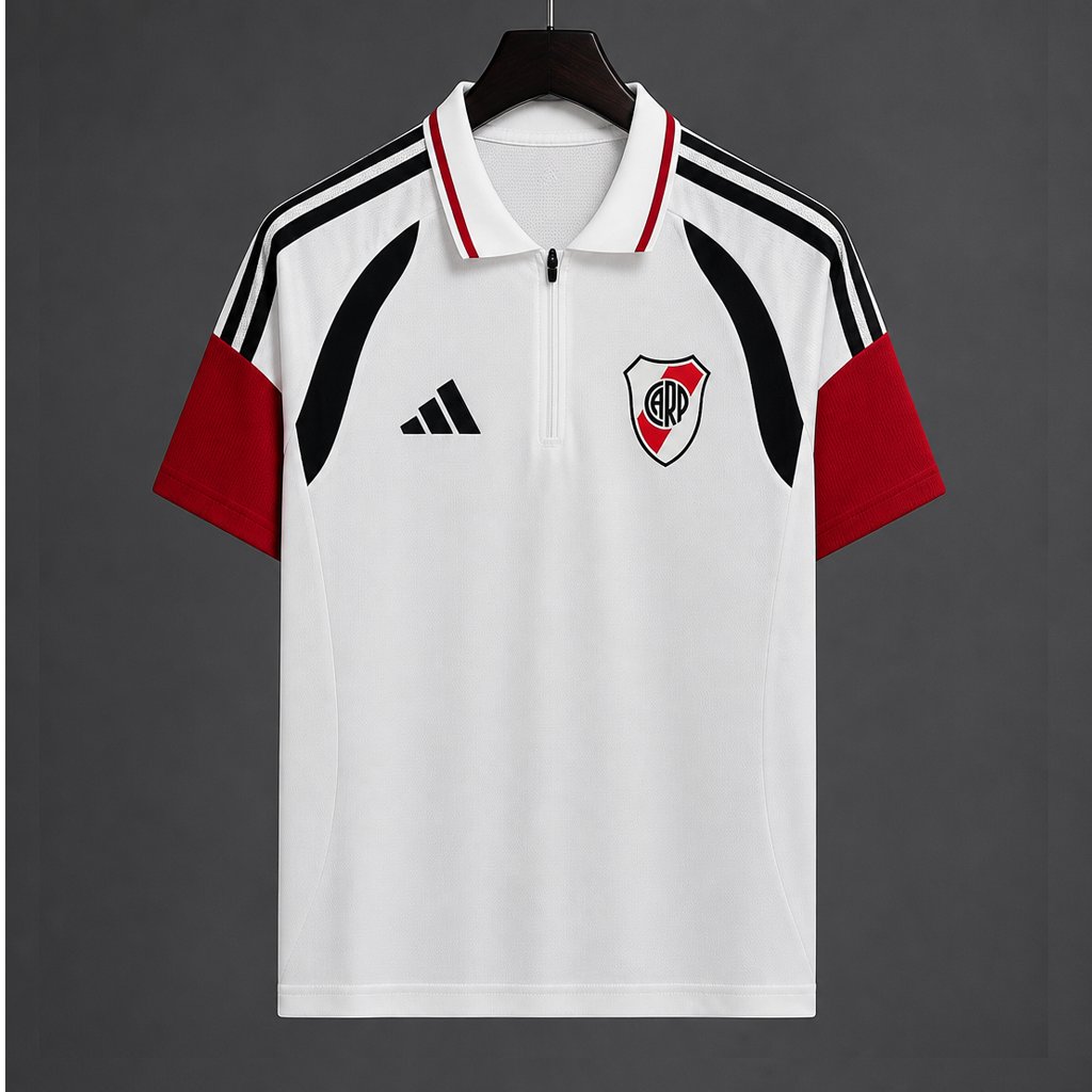 26/27 River Plate Training White Polo Jersey